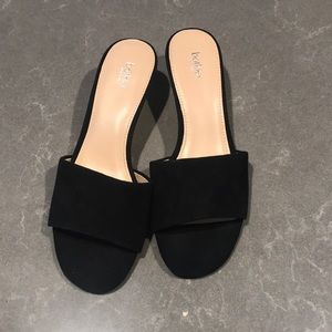 Botkier Black Suede Slides